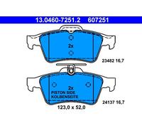 ATE Pastiglie Freni 13.0460-7251.2 Kit Pastiglie Freni,Kit Pasticche Freni RENAULT,LAGUNA III Grandtour (KT0/1),LAGUNA III (BT0/1)