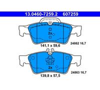 ATE 13.0460-7259.2 Kit pastiglie freno, Freno a disco per MERCEDES-BENZ