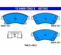 KIT PASTIGLIE FRENO ANT ATE CHEVROLET CRUZE Station 1.4 74KW 13> 13046072622