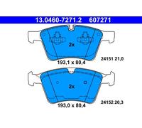 Pastiglie freno 13.0460-7271.2 ATE per MERCEDES-BENZ CLASSE GL CLASSE M