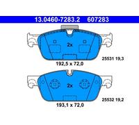 Set di pastiglie freno, freno a disco ATE 13.0460-7283.2