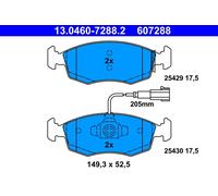 Set di pastiglie freno, freno a disco ATE 13.0460-7288.2