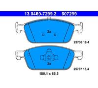 Set di pastiglie freno, freno a disco ATE 13.0460-7299.2