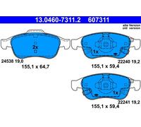 ATE 607311 Kit pastiglie Freno, Freno a Disco