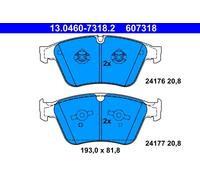 Set di pastiglie freno ATE 13.0460-7318.2, anteriore
