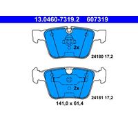 Set di pastiglie freno, freno a disco ATE 13.0460-7319.2
