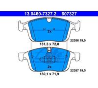 ATE 13.0460-7327.2 - Kit pastiglie freno asse anteriore 607327