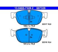 ATE 13.0460-7328.2 Kit pastiglie freno, Freno a disco per VOLVO