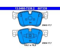 ATE 13.0460-7339.2 Kit pastiglie freno, Freno a disco per CITROËN,DS,OPEL,PEUGEO