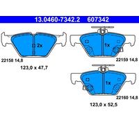 ATE 13.0460-7342.2 Kit pastiglie freno, Freno a disco per SUBARU