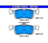 ATE 13.0460-7344.2 Kit pastiglie freno, Freno a disco per FORD