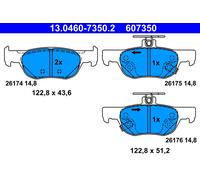 Set di pastiglie freno ATE 13.0460-7350.2