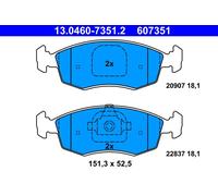ATE 13.0460-7351.2 Kit pastiglie freno, Freno a disco per FIAT