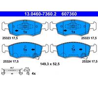 ATE 13.0460-7360.2 Kit pastiglie freno, Freno a disco per ABARTH,FIAT,LANCIA