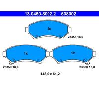 ATE 13.0460-8002.2 Kit pastiglie freno, Freno a disco per CHEVROLET,OPEL,PONTIAC