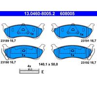 ATE 13.0460-8005.2 Kit pastiglie freno, Freno a disco per MERCEDES-BENZ