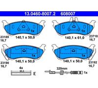 ATE 13.0460-8007.2 Kit pastiglie freno, Freno a disco per MERCEDES-BENZ