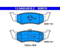 ATE 13.0460-8010.2 Kit pastiglie freno, Freno a disco per CHRYSLER