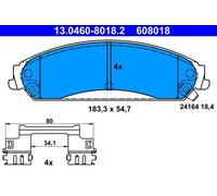 ATE 13.0460-8018.2 Kit pastiglie freno, Freno a disco per CHRYSLER,LANCIA