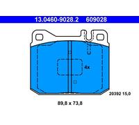 Set di pastiglie freno ATE 13.0460-9028.2, anteriore