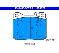 ATE 13.0460-9029.2 Kit pastiglie freno, Freno a disco per MERCEDES-BENZ