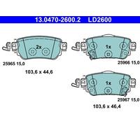 ATE 13.0470-2600.2 Kit pastiglie freni