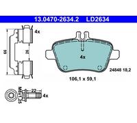 ATE 13.0470-2634.2 Kit pastiglie freno, Freno a disco per MERCEDES-BENZ