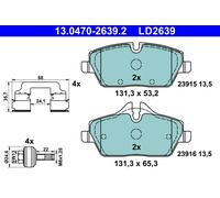 ATE 13.0470-2639.2 Kit pastiglie freno a disco BMW