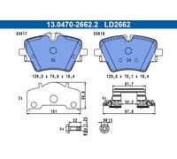 ATE 13.0470-2662.2 Kit pastiglie freno, Freno a disco per BMW,MINI