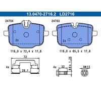 ATE 13.0470-2716.2 Kit pastiglie freno, Freno a disco per BMW