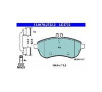 ATE 13.0470-2732.2 Pastiglie freno anteriore per Mercedes C E SLK SLC
