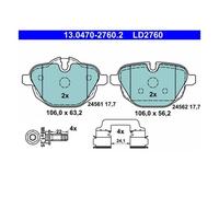 ATE 13.0470-2760.2 Pastiglie Freni Posteriori per BMW F10 F11 G31 F25 Mini