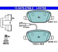 ATE 13.0470-2768.2 Kit pastiglie freno, Freno a disco per ALFA ROMEO