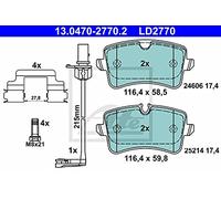 Set di pastiglie freno ATE 13.0470-2770.2, posteriore, Ceramica