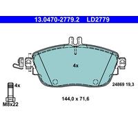 ATE 13.0470-2779.2 Kit pastiglie freno, Freno a disco per INFINITI,MERCEDES-BENZ