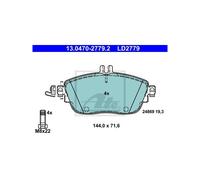 Set di pastiglie freno ATE 13.0470-2779.2, anteriore, Ceramica