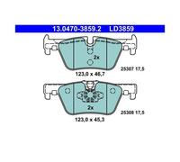 ATE 13.0470-3859.2 Pastiglie Freni Posteriori per BMW F20 F21 F34 F31 F36