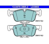 ATE 13.0470-3865.2 Kit pastiglie freno, Freno a disco per BMW