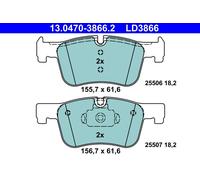 ATE 13.0470-3866.2 Kit pastiglie freno a disco BMW