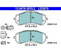Set di pastiglie freno, freno a disco ATE Ceramic 13.0470-3870.2