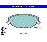 ATE 13.0470-3987.2 Kit pastiglie freno, Freno a disco per FORD,JAGUAR