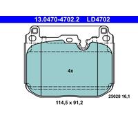ATE 13.0470-4702.2 Kit pastiglie freno, Freno a disco per BMW,MINI