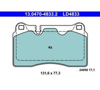 Pastiglie freno 13.0470-4833.2 ATE per VW SEAT CUPRA