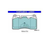 ATE Set di pastiglie freno 13.0470-4833.2 – Anteriore, Ceramica