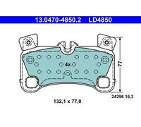 ATE 13.0470-4850.2 Kit pastiglie freni Posteriore per VW Touareg (7LA, 7L6, 7L7)