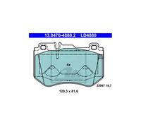 ATE Set di pastiglie freno 13.0470-4880.2 anteriore Ceramica