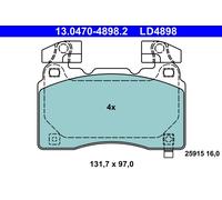 ATE 13.0470-4898.2 Kit pastiglie freno a disco OPEL CHEVROLET