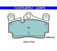 ATE 13.0470-4976.2 Kit pastiglie freno, Freno a disco per AUDI,PORSCHE,VW