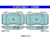 ATE 13.0470-4984.2 Kit pastiglie freno, Freno a disco per MERCEDES-BENZ