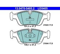 ATE 13.0470-5405.2 Kit pastiglie freno, Freno a disco per BMW